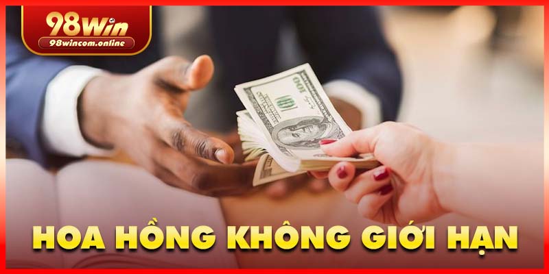 Hoa hồng khủng là lợi ích số 1 khi làm đại lý 98WIN